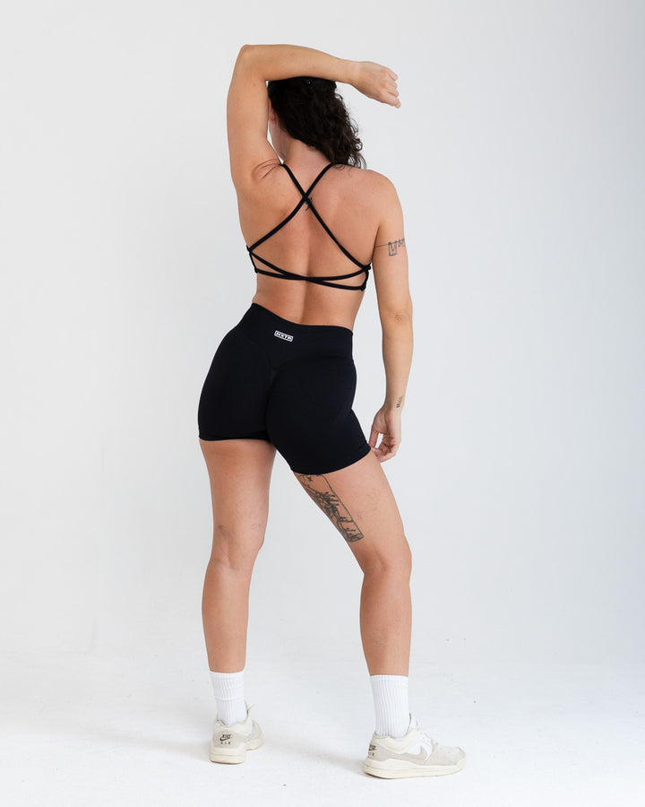 Delta Seamless Shorts – Black